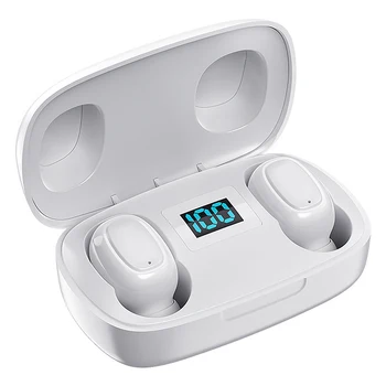 

TWS Bluetooth Headset 5.0 Wireless Contact Stereo with Power Digital Display T10S Bluetooth 5.0 Comfort Fit & Wide Compatibility