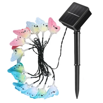 

Uonlytech 1PC Butterfly Lights Outdoor Lights Solar Powered Fiber Optic Lights for Tree