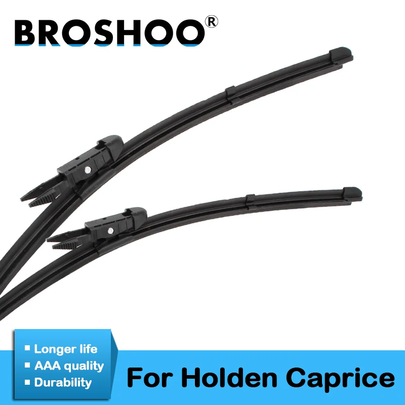 

BROSHOO Car Windscreen Wiper Blades Rubber For Holden Caprice,Model Year From 1999 To 2017 Fit Standard Hook Arm Styling