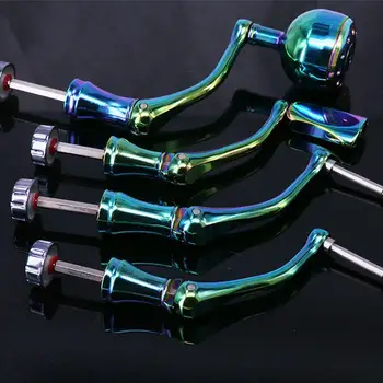 

Spinning Reel Rocker Arm Knob On For 3000-7000 Spinning Fishing Wheel Full Metal Gradient Crank Handle Grip 38mm With Shaft