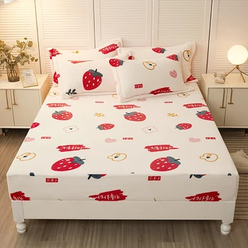 

New Style Super Warm 100% Polyester Microfiber Elastic Fitted Sheet Quilt Cover Bed Cover Suitable For King Size
