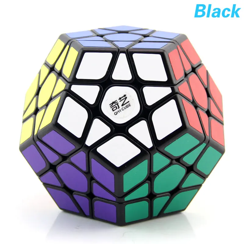QiYi QiHeng Megaminxeds 3x3x3 набор магических кубиков MoFangGe XMD Dodecahedron 3x3 партия оптом 8 шт. Cubo Magico speed Cube игрушки - Цвет: Black