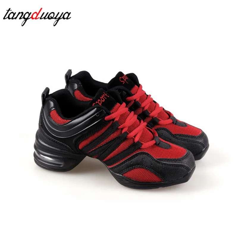 Tanzen Schuhe Sport Funktion Modern Dance Jazz Schuhe Weichen Laufsohle Atem Tanz Schuhe Turnschuhe Für Frau Praxis Schuhe