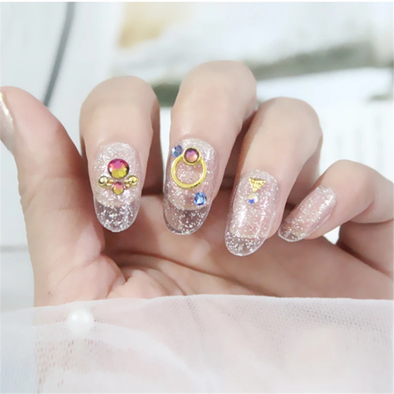 Nusx 24pcs Fake Nails Red Decor Flower Full Cover Wedding Bride Artificial Patches False Nail Tips 5