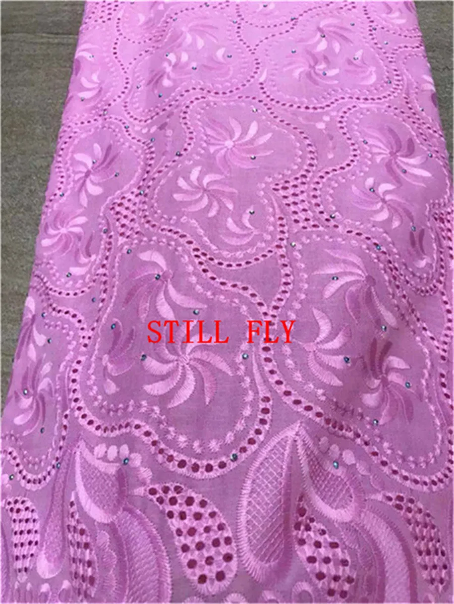 STILL FLY siwss вуаль кружева в швейцарской Новинка нигерийское кружево ткань с дымочками французское хлопчатобумажное кружево для вечерние 5 ярдов/лот