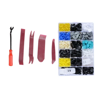 

765Pcs Car Retainer Clips Plastic Fasteners Kit Auto Push Pins Rivets Set Door Trim Panel Clips Universal Fit for Ford Toyota Ho