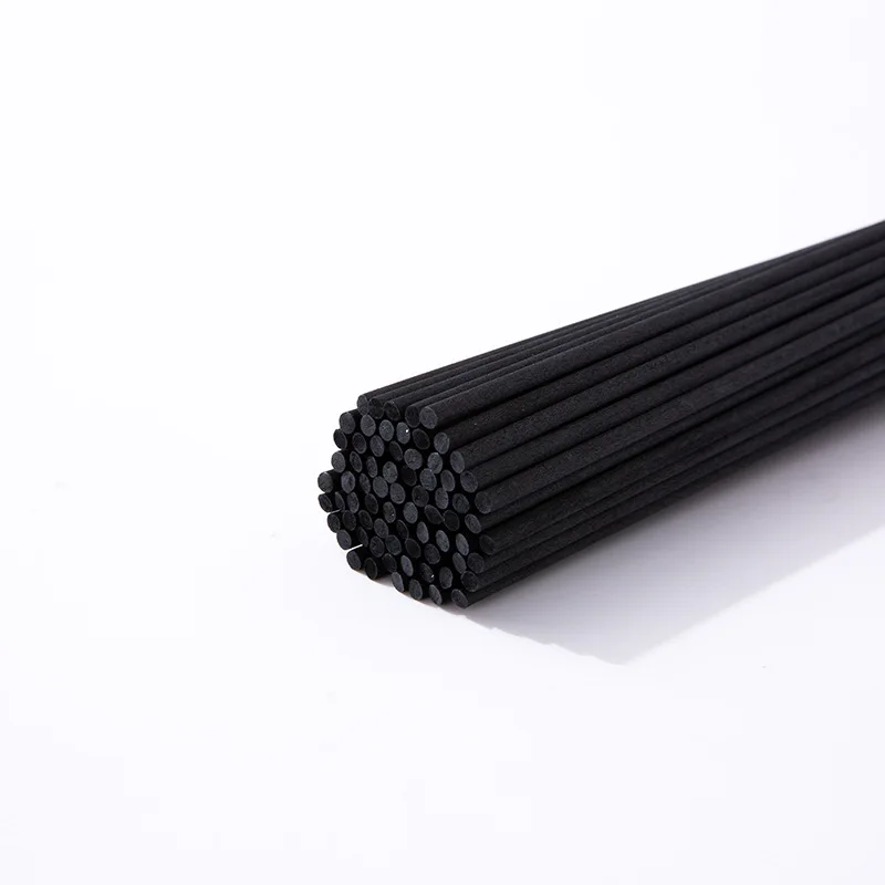 50PCS Dia 5/4/3MM X L50/40/35/30CM Black Fiber Rattan Reed Diffuser Sticks for Air Freshener Home Fragrance