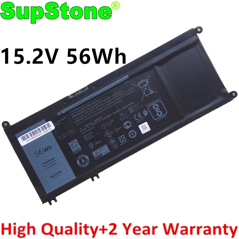 Supstone 33Ydh Yrdd6 Batteria Per Dell Inspiron 15 7000 7560 7572 7586 5481 5486 5488 5493 5582 5584 5590 Vostro 5490 1Vx1H P76F