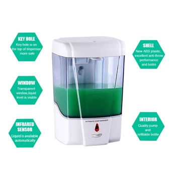 

Touchless Hand Disinfection Machine Automatic Soap Dispenser Wall-Mounted Sensor Mist Spray Hand Sanitizer Disinfection