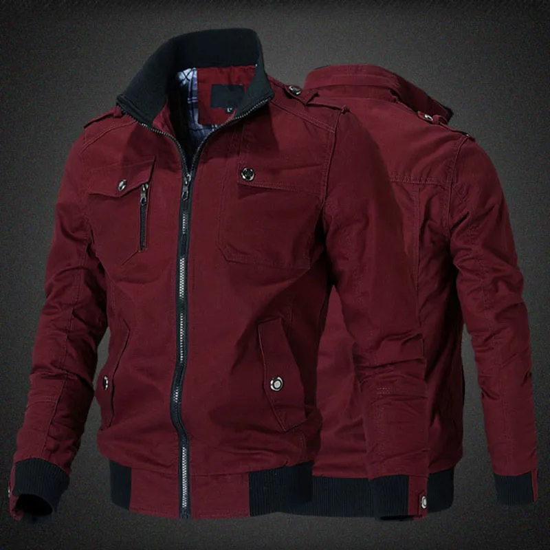 Billig Neue Casual Männer Jacken Frühling Herbst Windjacke Jacke Männer Armee Militär Jacke Herren Mäntel Casacos Masculino 5XL JK101