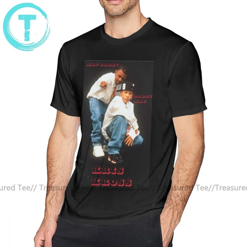 Футболка Kross, футболка Kris Kross, 100 хлопок, короткий рукав, футболка, принт, забавная, Пляжная, мужская, плюс размер, футболка