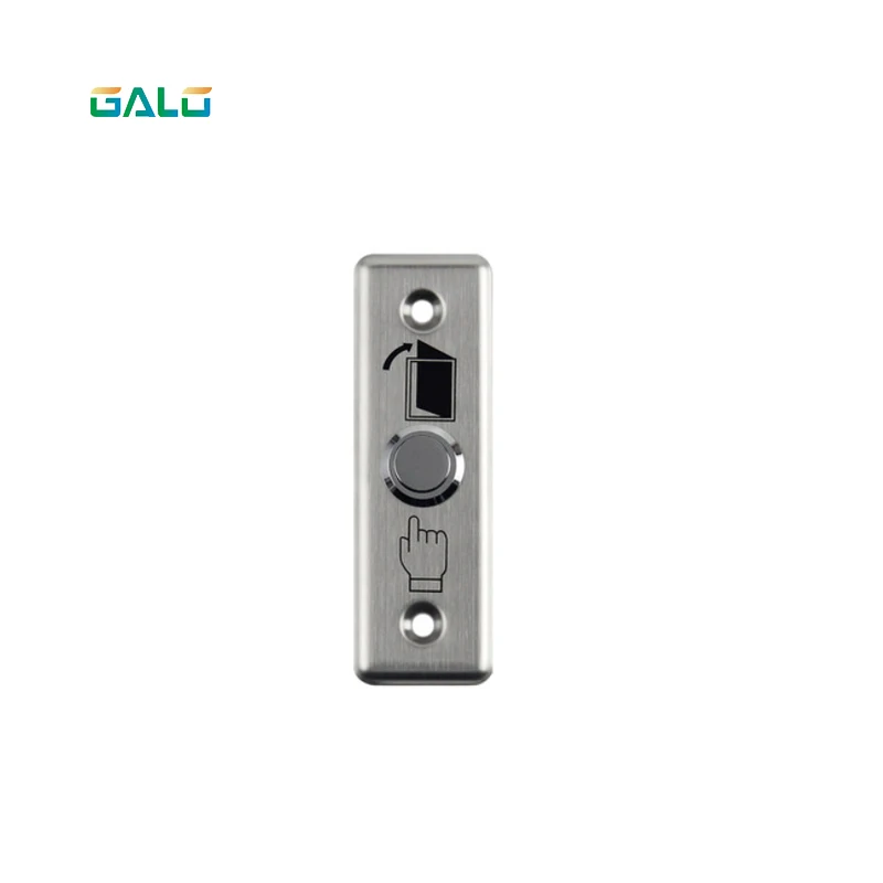 

Stainless Steel Door Exit Button Switch With LED Blue Backlight emergency push button switch For Home Security