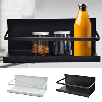 

Magnetic Refrigerator Storage Rack Shelf Kitchen Home Organizer Multifunctional Bathroom Holder Metal Shelf Wall Mount Organizer