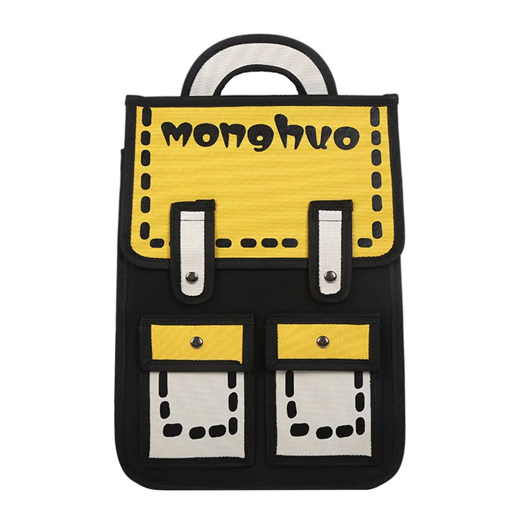 Большой емкости студенческий рюкзак для студентов дорожная много карманов рюкзаки женская школьная сумка для подростков sac dos - Цвет: Yellow