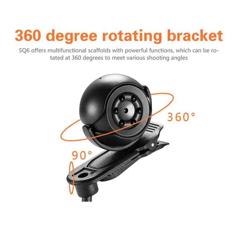 SQ6 мини камера 1080P Спорт DV Мини Инфракрасный Ночной монитор для зрения скрытый маленький DV видео рекордер поддержка Скрытая TF карта