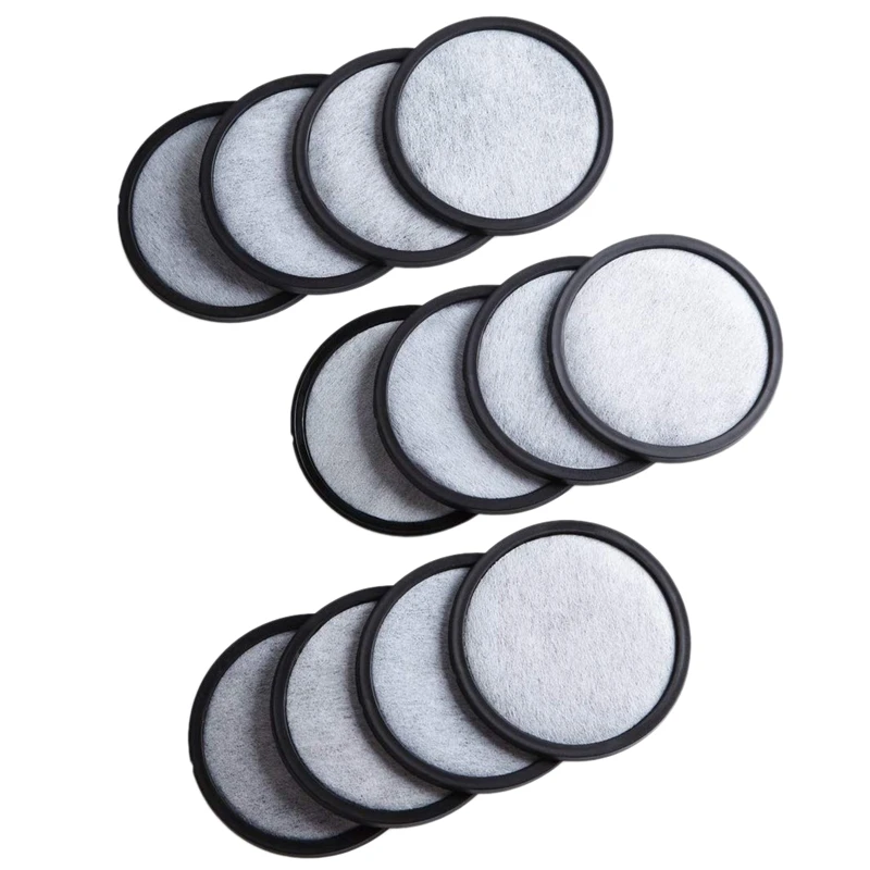 

12-Pack Premium Activated Charcoal Water Filter Disk for All Mr. Coffee Models