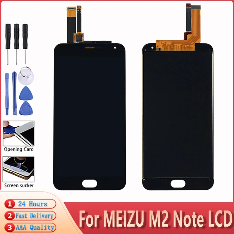 Оригинальный ЖК дисплей 5 дюйма для MEIZU M2 Note сменный сенсорный экран в сборе
