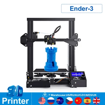 

Ender-3 3D Printer FDM Technology MK10 Extruder 220x220x250mm Size 3D Continuation Printer Off-line Print