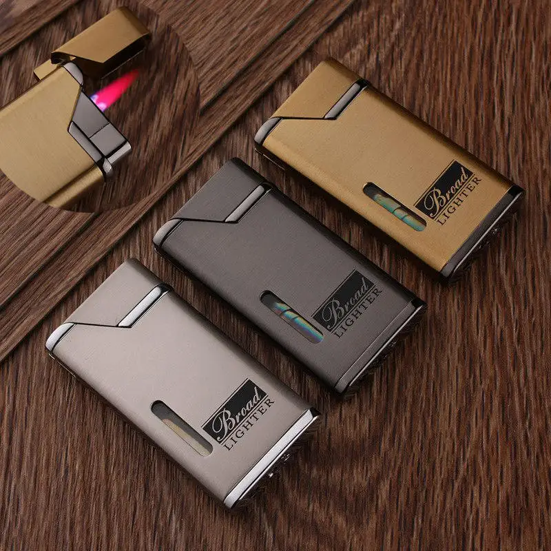Бутановая газовая зажигалка креативные портативные металлические зажигалки