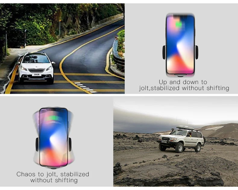 15 Вт маленькое умное автомобильное беспроводное зарядное устройство для IPhone 11 Pro Samsaung быстрая Беспроводная зарядка интеллектуальное Беспроводное зарядное устройство
