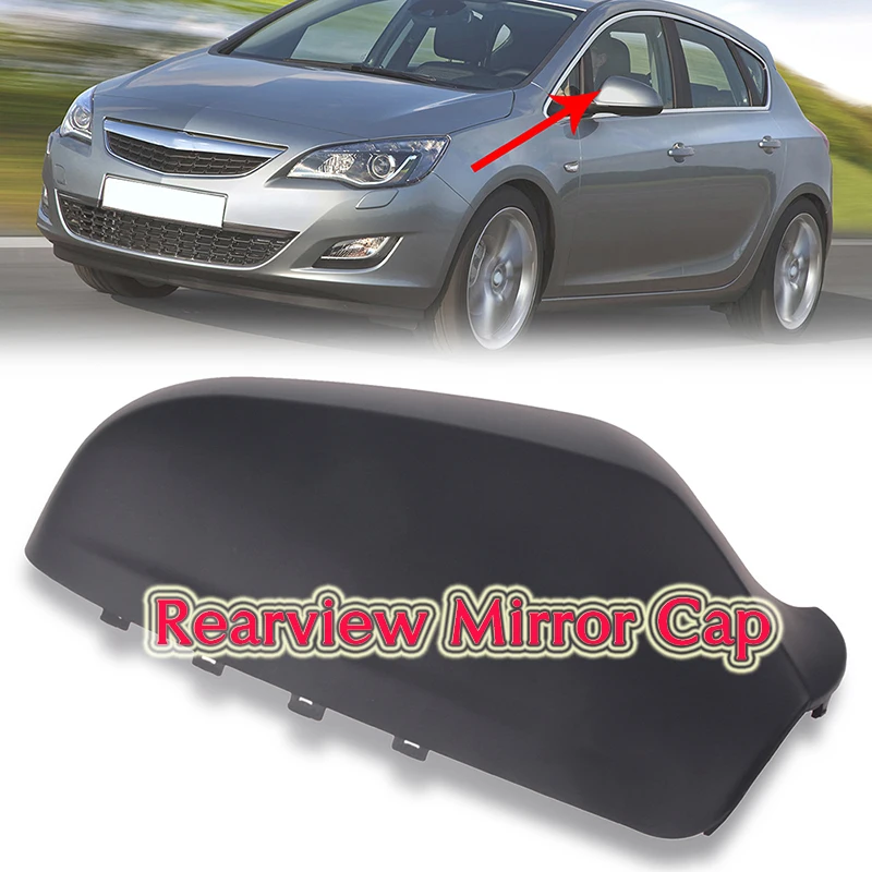 Black Rearview Mirror Housing Side Wing Cover Caps Fit For Vauxhall Opel Astra H 2004-2009 Automobile Exterior Parts | Автомобили и