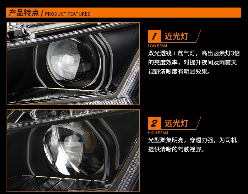 Автомобильный Стайлинг для Toyota- фара Camry светодиодная фара дальнего света Camry светодиодный DRL hid H7/D2H аксессуары для фар