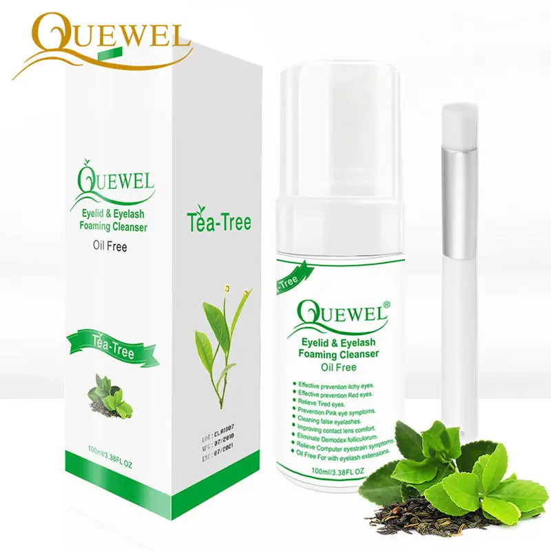 Cena 100ml przedłużanie rzęs szampon do mycia profesjonalne do powiek rzęsy pianka czyszcząca pojedyncze rzęsy Quewel zmywacz do makijażu narzędzia