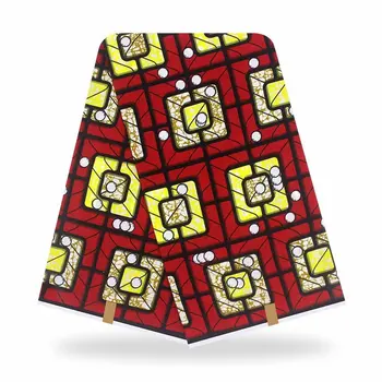 

African wax Fabrics Ankara Print Fabric 6 Yards Latest Nigeria Wax Guaranteed Real Ghana Wax style For Women Dresses!