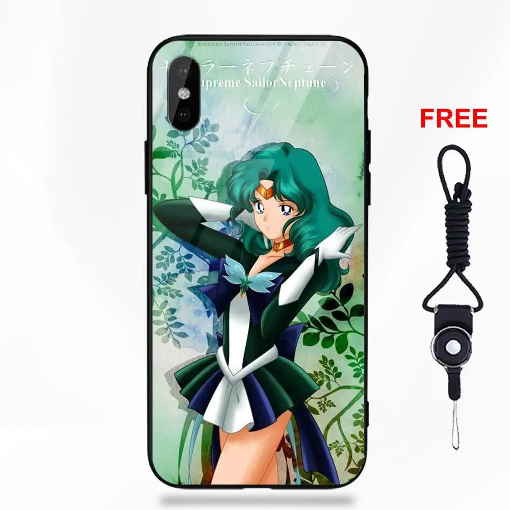 Omdnwd Мода Сейлор Мун Сэйлор Нептун гибкие для Apple IPhone X XS Max XR 5 5C 5S SE 6 6S 7 8 Plus - Цвет: as picture
