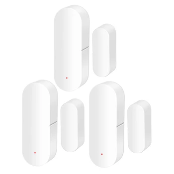 

Tuya Wifi Smart Door Magnetic Detector Real Time Monitoring Open the Window for Ventilation Voiceview 3 Set