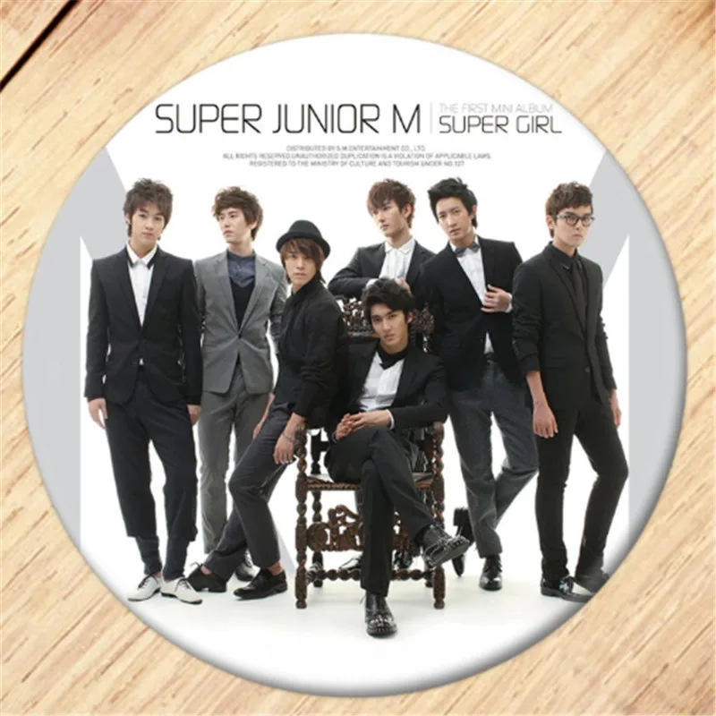 Kpop Super Junior Брошь булавка Play Album Супер шоу 7 значков для одежды украшение для рюкзака ювелирные изделия B060