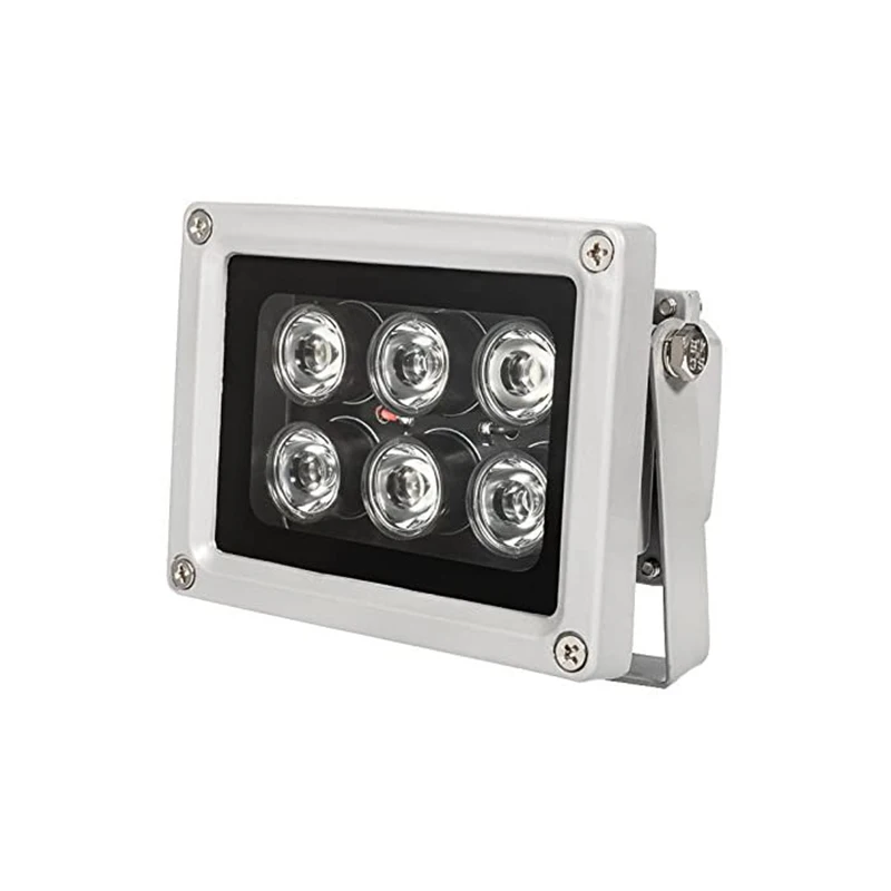 Illuminatore IR A Infrarossi 6W Per Telecamere Di Sicurezza – 6 LED, IP66 Impermeabile, Portata 20m, DC12V – Luce Di Riempimento Notturna - 3