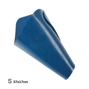 

1pc Blue Aluminum + Plastic Flexible Foldable Drainage Funnel Oil Guide Tool Draining Tools Reshape And Reuse 37x17cm