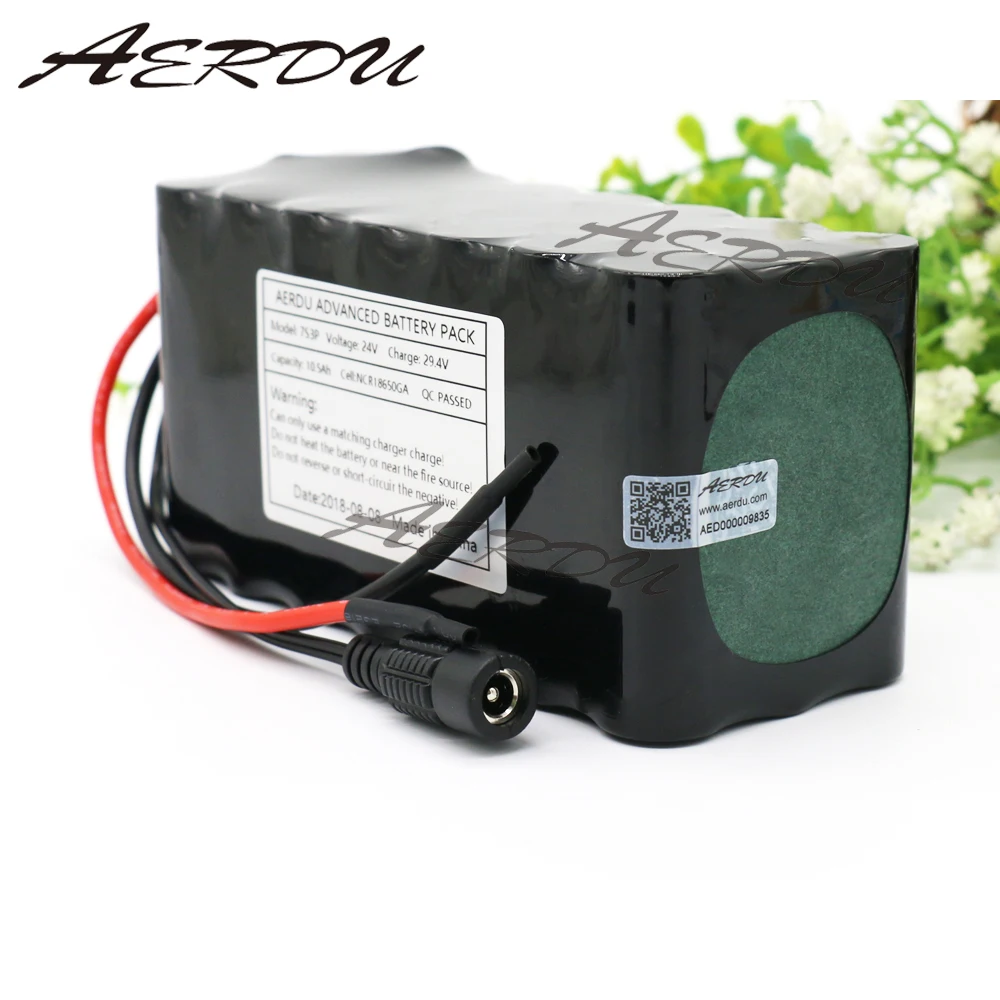 AERDU 7S3P 29 4 V 24V 10.5Ah для NCR18650GA литий ионная аккумуляторная батарея электрические