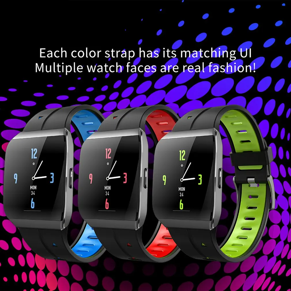 Smart Watch Large Screen Wireless 5.0 Can Measure Black Leather Swimming Multi-Dial X1 Smart Bracelet