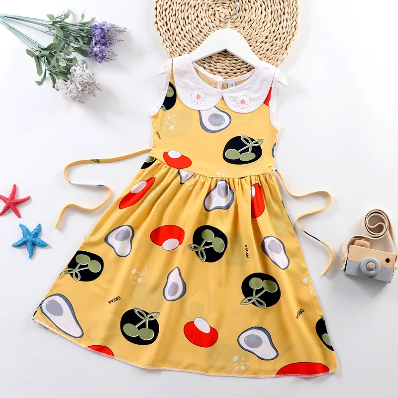Super Affordable Promotional Clothes 3-10 Years Old Baby Girl Dress Birthady Party Princess Dress Kids Everyday Casual