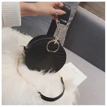 Круглая сумка из крокодиловой кожи, женская сумка-мессенджер, модные сумки через плечо для женщин, женские роскошные сумки, женская дизайнерская сумка