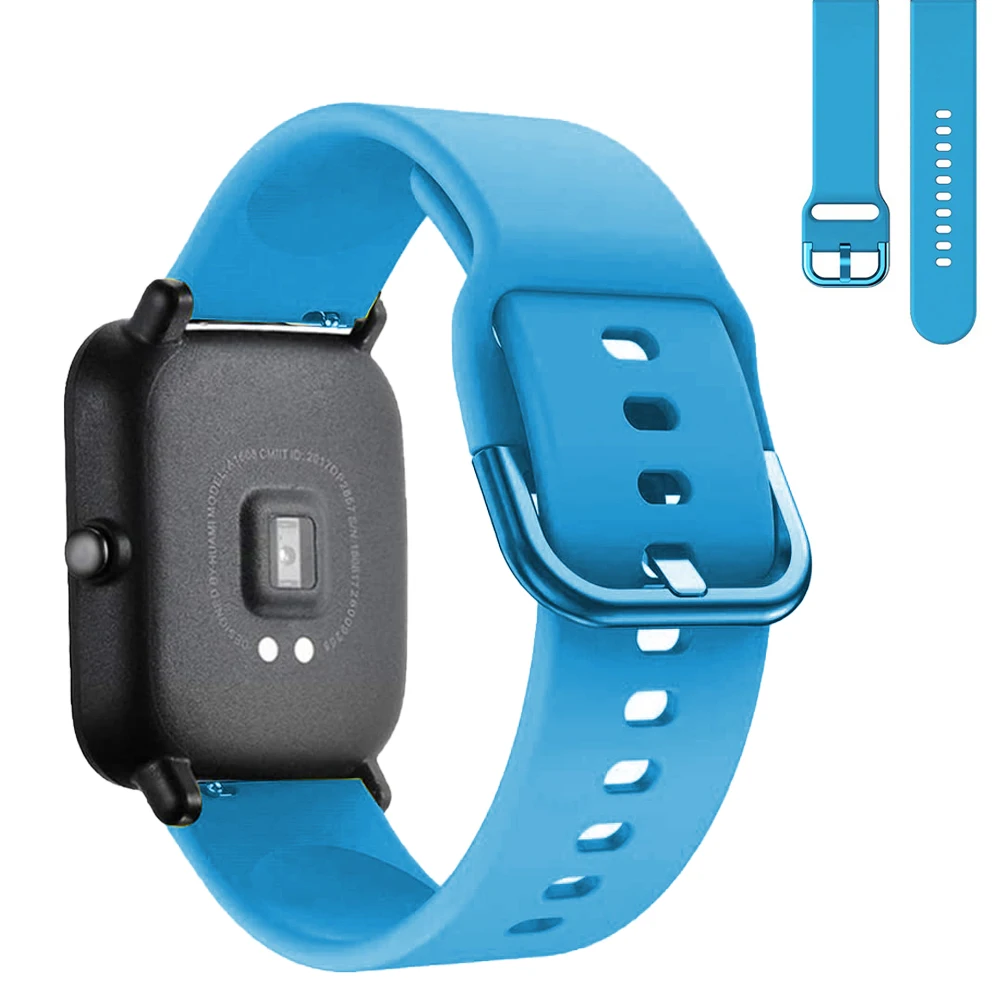Cinturino Per Orologio Da 20Mm 22Mm Per Amazfit Gts 4/3 Gts2 Mini/Gtr 42Mm/47Mm/Gtr 4/3 Pro/2/2E Bracciale Sportivo In Silicone Amazfit Bip Watchabnd