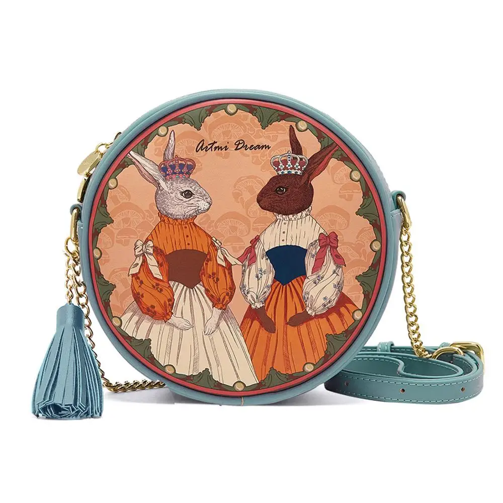 Messenger Bag Purses and Handbags Crossbody Bags for Women Handbag Bags Handbags and Purses Girl Shoulder Bag Braccialini Rabbit - Цвет: Небесно-голубой