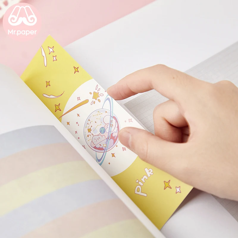 Mr paper 30 шт./кор. розовый Go Kawaii Мультфильм микро Лето закладки для новизны книга для чтения создатель страницы бумаги presents подарки