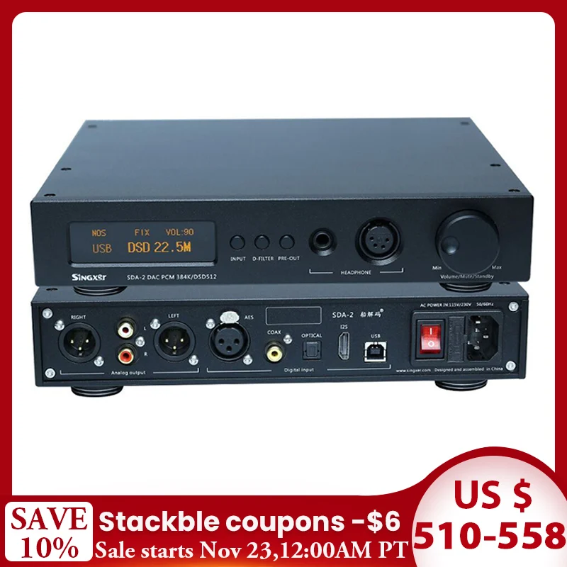 Singxer SDA-2 DAC NOS Native decoding DSD512