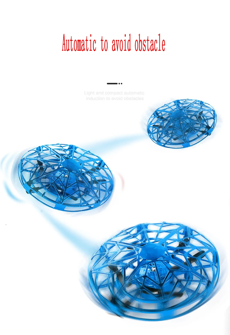 Mini Flying UFO RC drone Infraed Hand Sensing Helicopter Anti-collision Aircraft Flayaball Induction Quadcopter dron Kids Toys