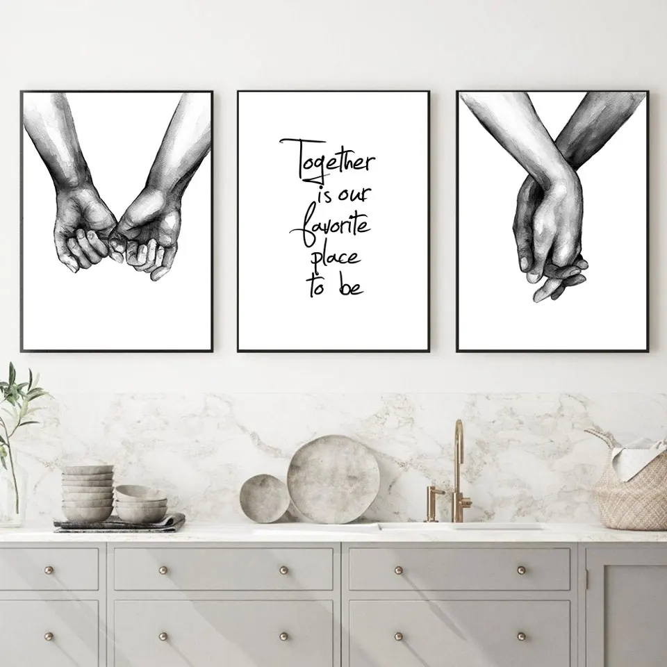 Nordic-Black-White-Shoulder-Kiss-Hand-Wall-Art-Canvas-Poster-Minimalist-Print-Love-Quotes-Painting-Picture (1)