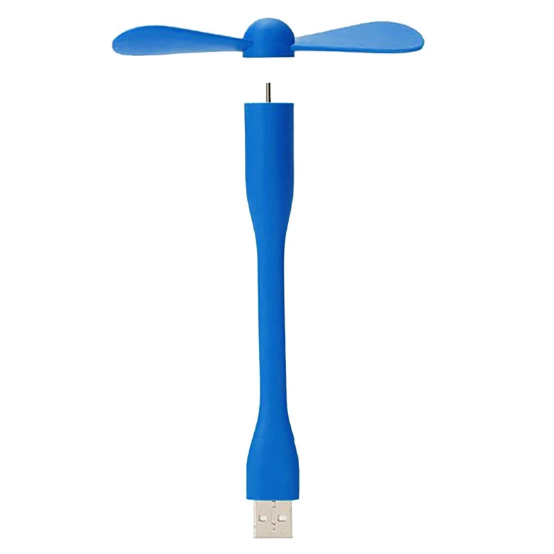 USB портативный вентилятор, USB для банка питания/ноутбука ноутбук компьютер, гибкий Карманный вентилятор случайный цвет 80