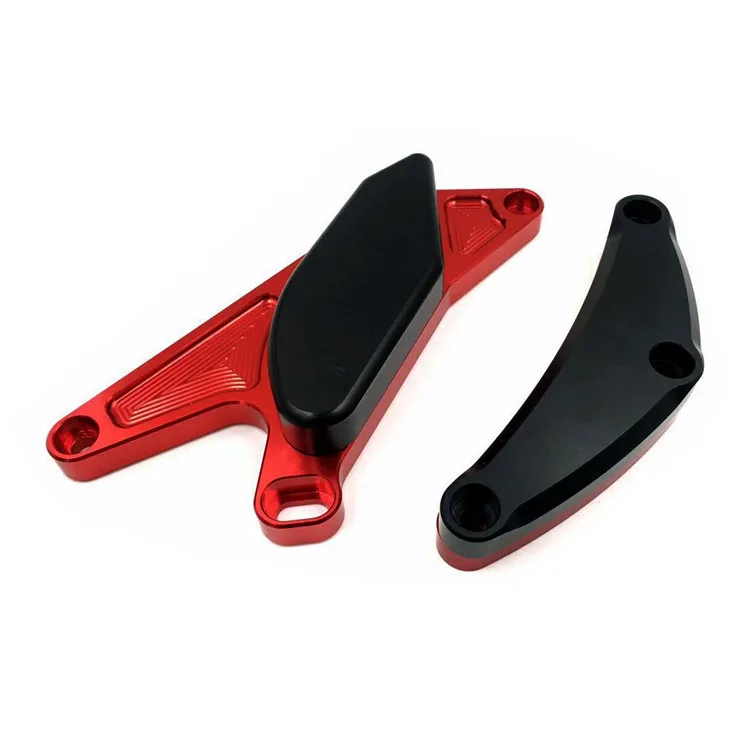 Для Suzuki GSXR600/750 2006-2010 аксессуары для мотоциклов алюминиевый чехол для двигателя статора слайдер Крушение протектор POM рамка - Цвет: Красный