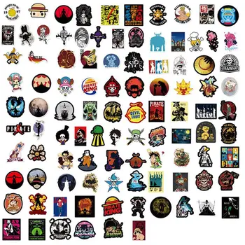 

100PCS Anime ONE PIECE Stickers Waterproof Vinyl Stickers Decal for Skateboard Pad Laptop Luggage Bike Stationery