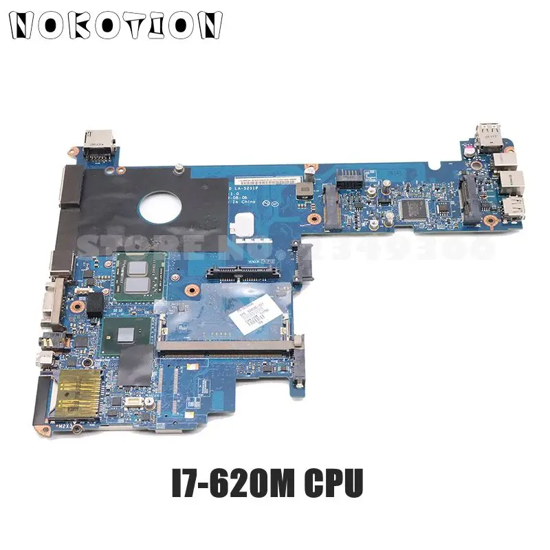 NOKOTION 598765-001 основная плата для hp Elitebook 2540P материнская плата для ноутбука KAT10 LA-5251P I7-620M процессор DDR3