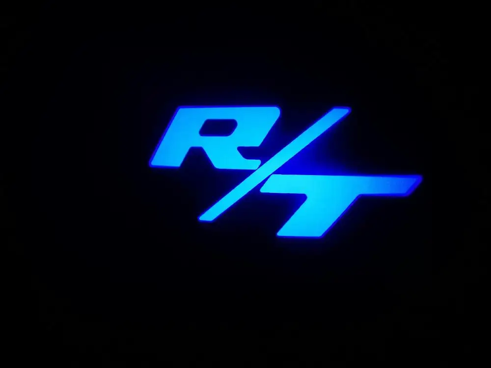 2 шт. высокая прозрачность для Dodge Challenger Автомобильный светодиодный логотип на дверь светильник логотип проектор светильник для Hellcat R/T SRT SXT GT SE T/A шейкер 392 - Испускаемый цвет: B2
