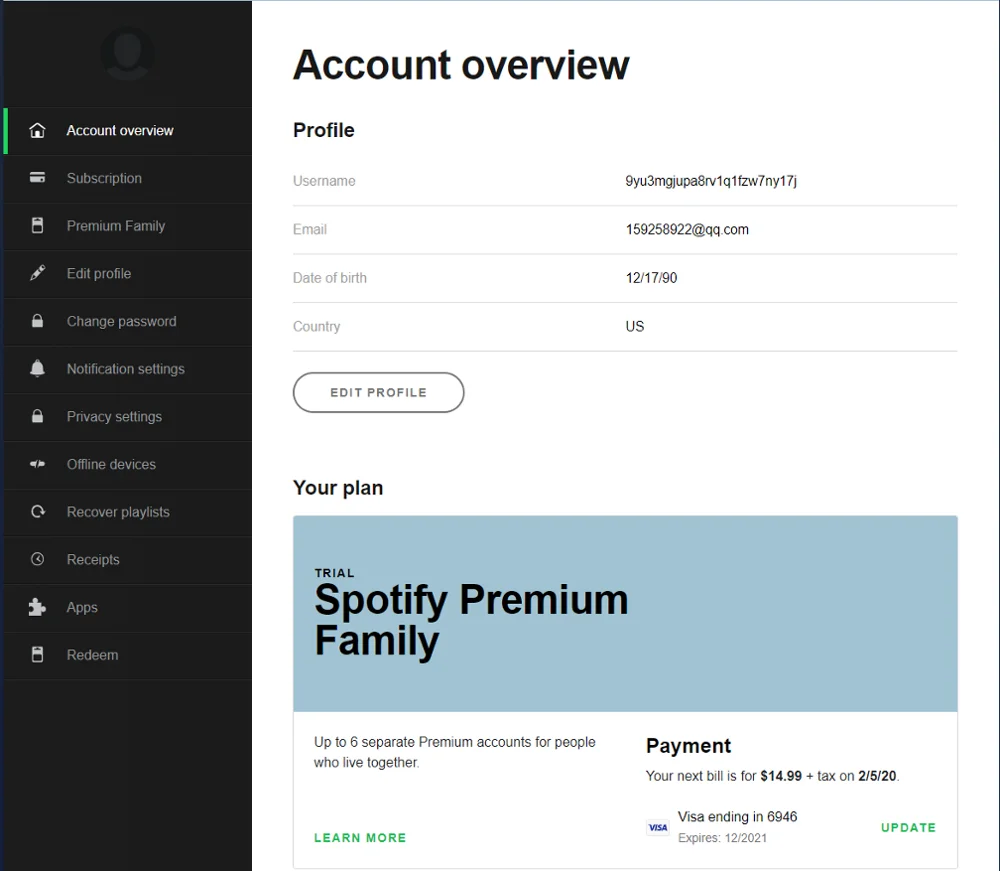 1 год гарантии Личная подписка Spotify Premium для семьи работа на ПК Смарт ТВ приставки Android IOS планшеты ПК
