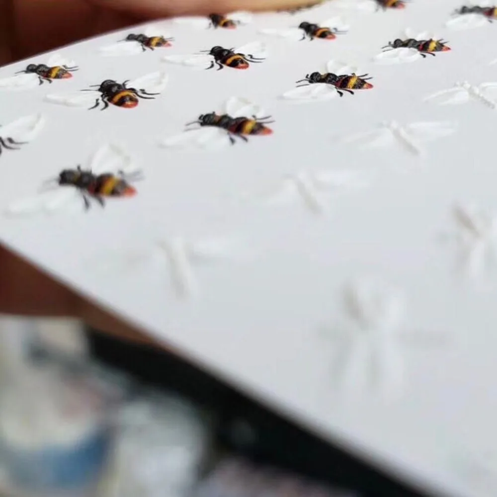Горячая Diy 6D стерео стикер для ногтей без следа наклейка для ногтей Маленькая в форме пчелы наклейка для ногтей